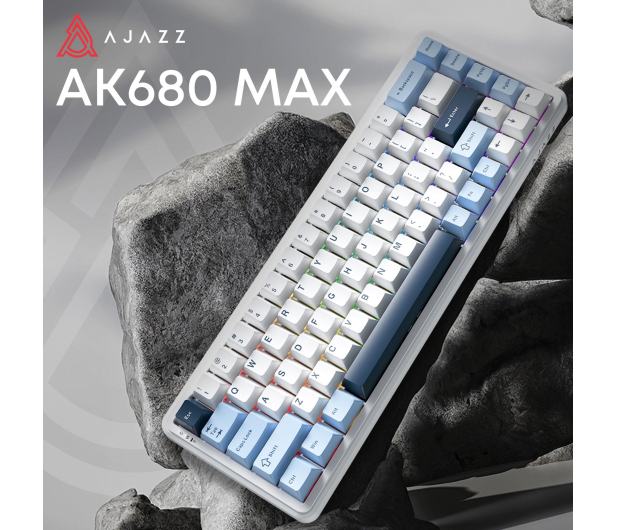 Ajazz AK680 MAX (8+8K) Magnetic Switch Blue White Dark Blue RGB - 1536360 - zdjęcie 5